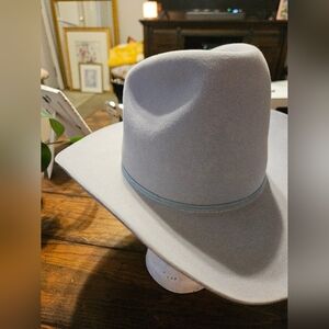 Stylish Mauve/Gray Vintage Cowboy/girl Hat